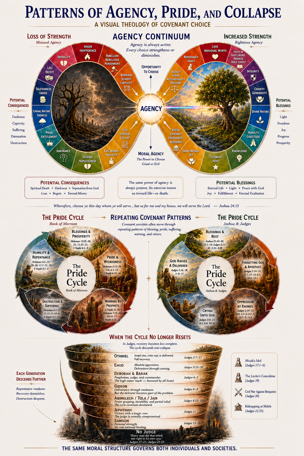 Patterns of Agency, Pride, and Collapse — A Visual Theology of Covenant Choice