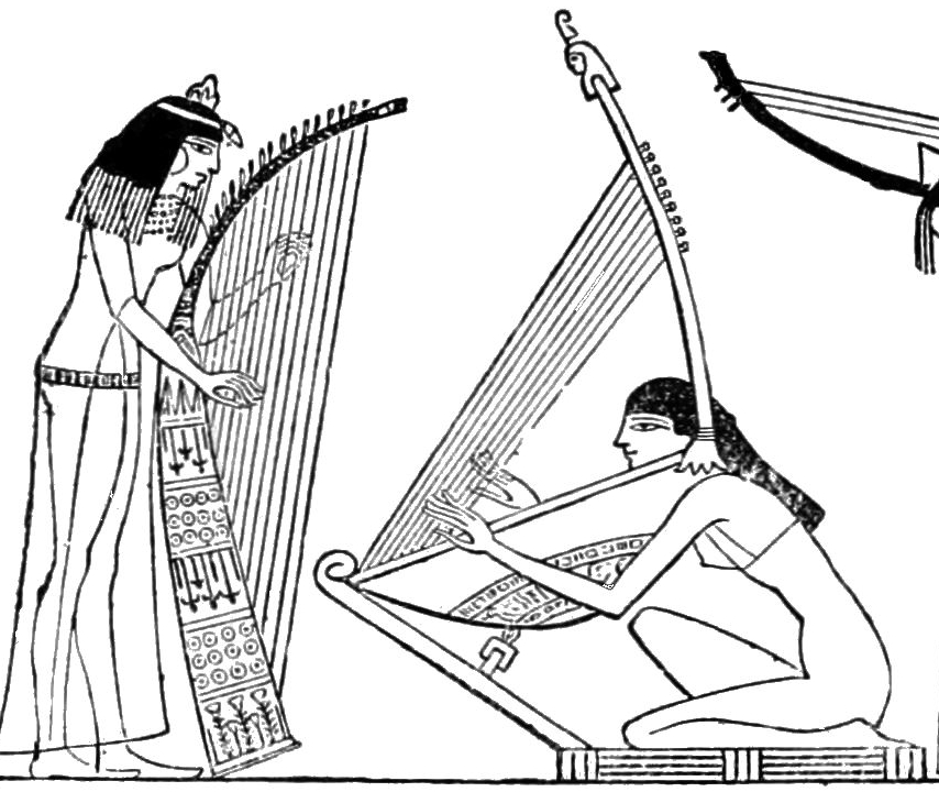 Ancient Egyptian angular harp