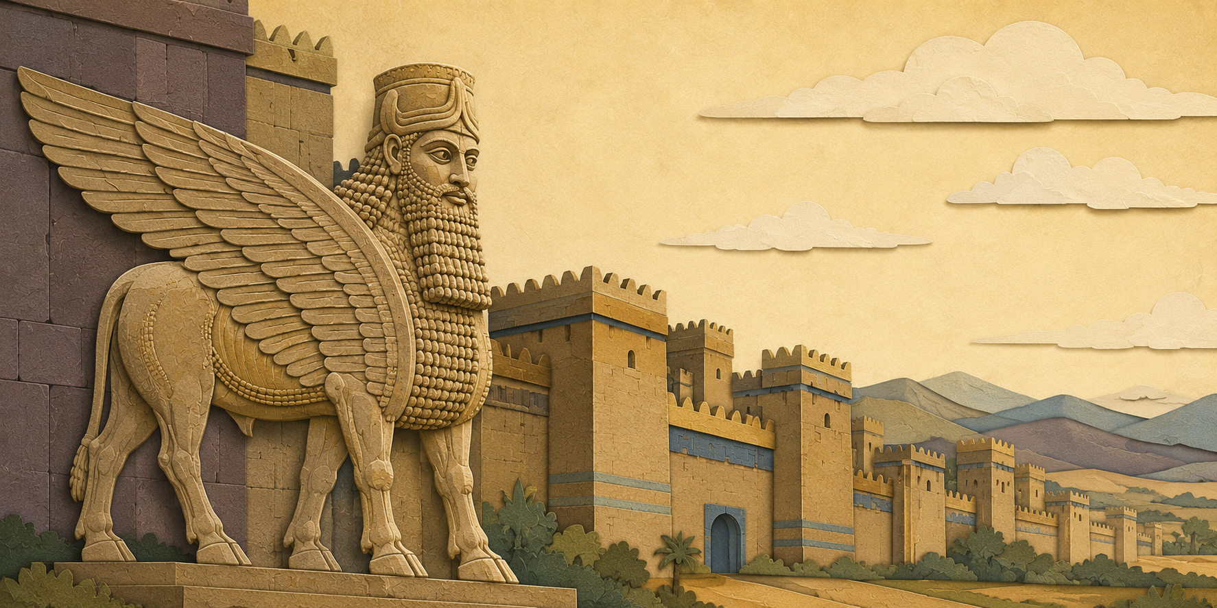 Assyria: The Rod of the North — the winged bull of Nineveh, the siege of Lachish, and the empire out of the north