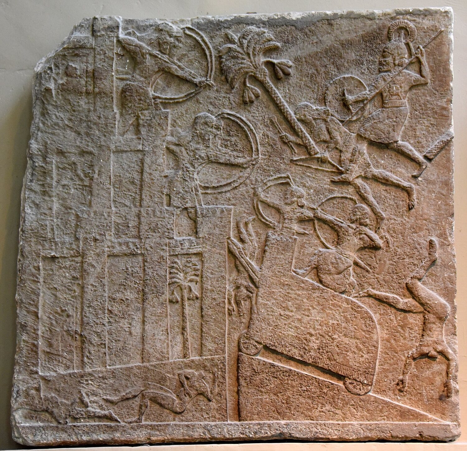 Relief of Tiglath-pileser III's army storming a walled city, Nimrud