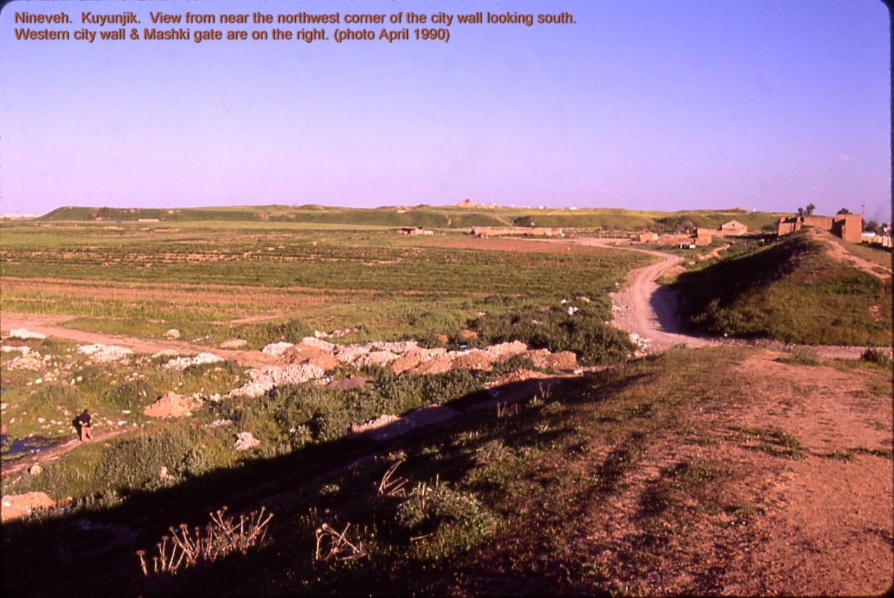 The mound of Kuyunjik, ancient Nineveh, today
