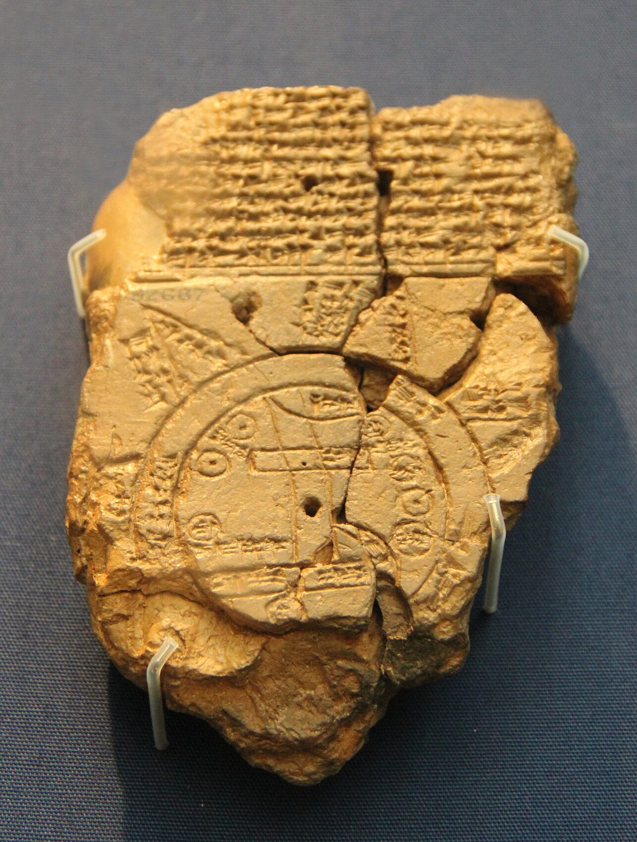 The Babylonian Map of the World clay tablet (Imago Mundi), British Museum