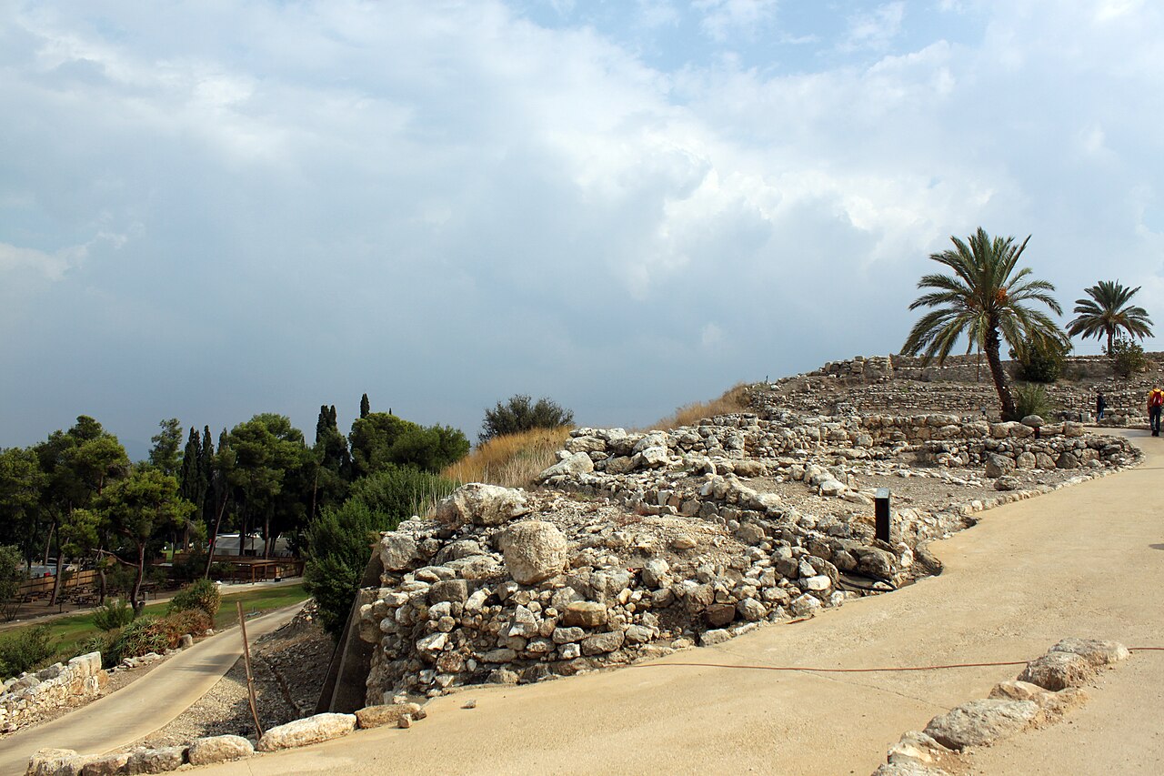 The ruins of Tel Megiddo, Israel