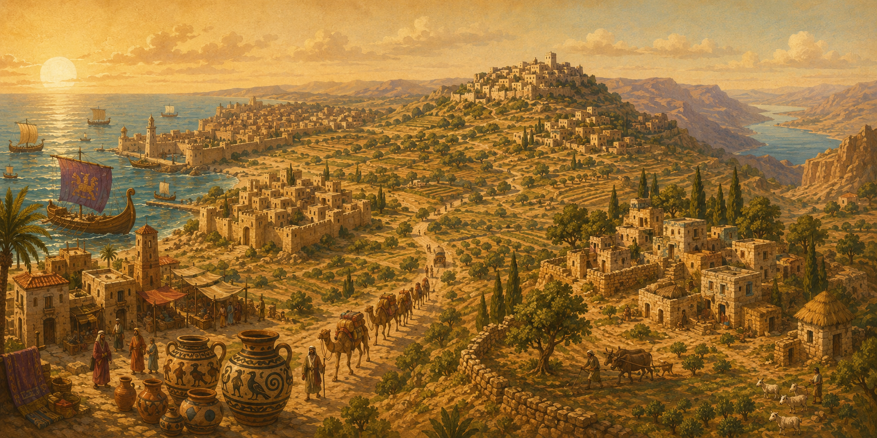 The Land of Canaan and Its Peoples — city-states, trade routes, and the promised land
