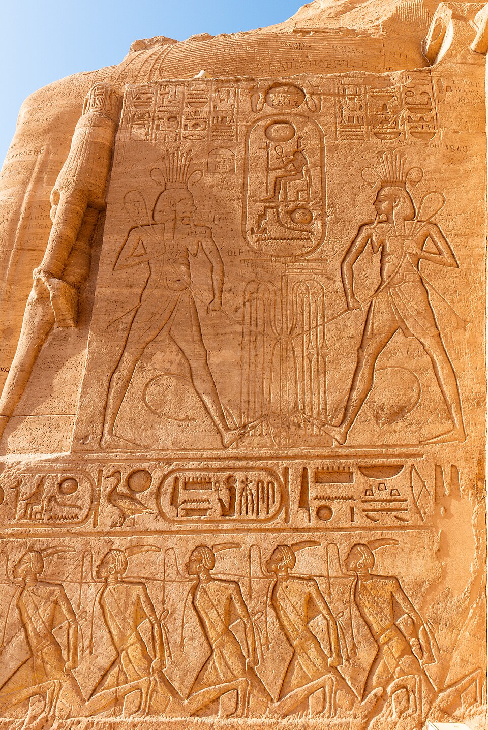 Exterior reliefs at Abu Simbel