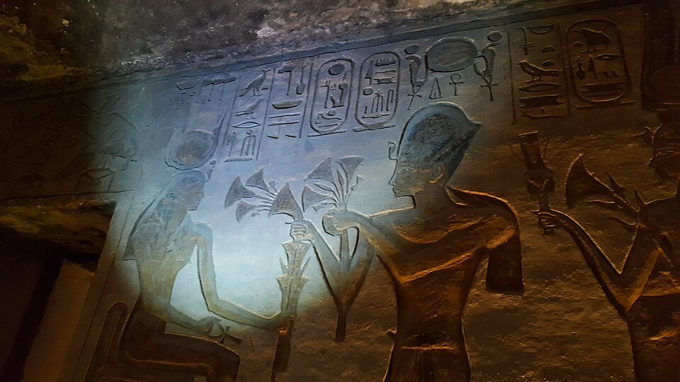Offering scene relief inside Abu Simbel