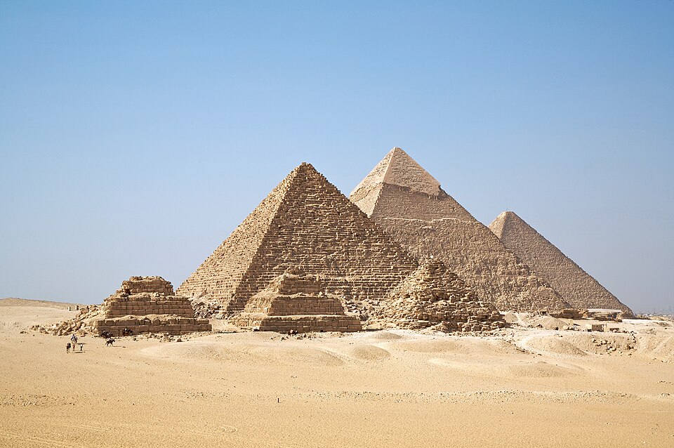 All three pyramids of Giza