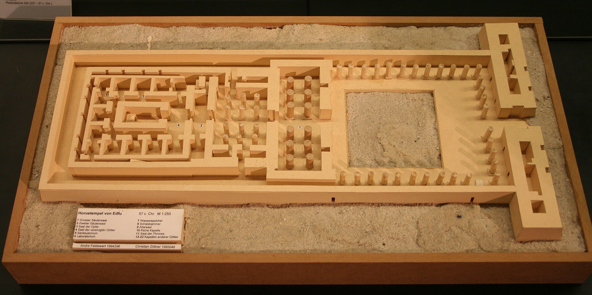 Scale model of Edfu Temple