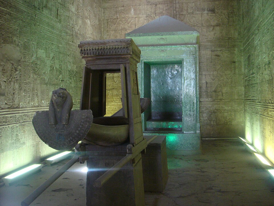The sanctuary of Edfu Temple