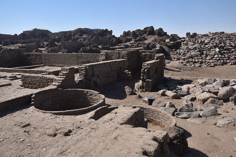 Archaeological ruins on Elephantine