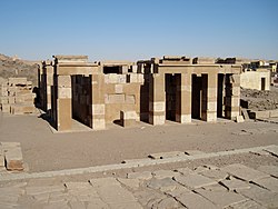 Temple of Satet ruins on Elephantine