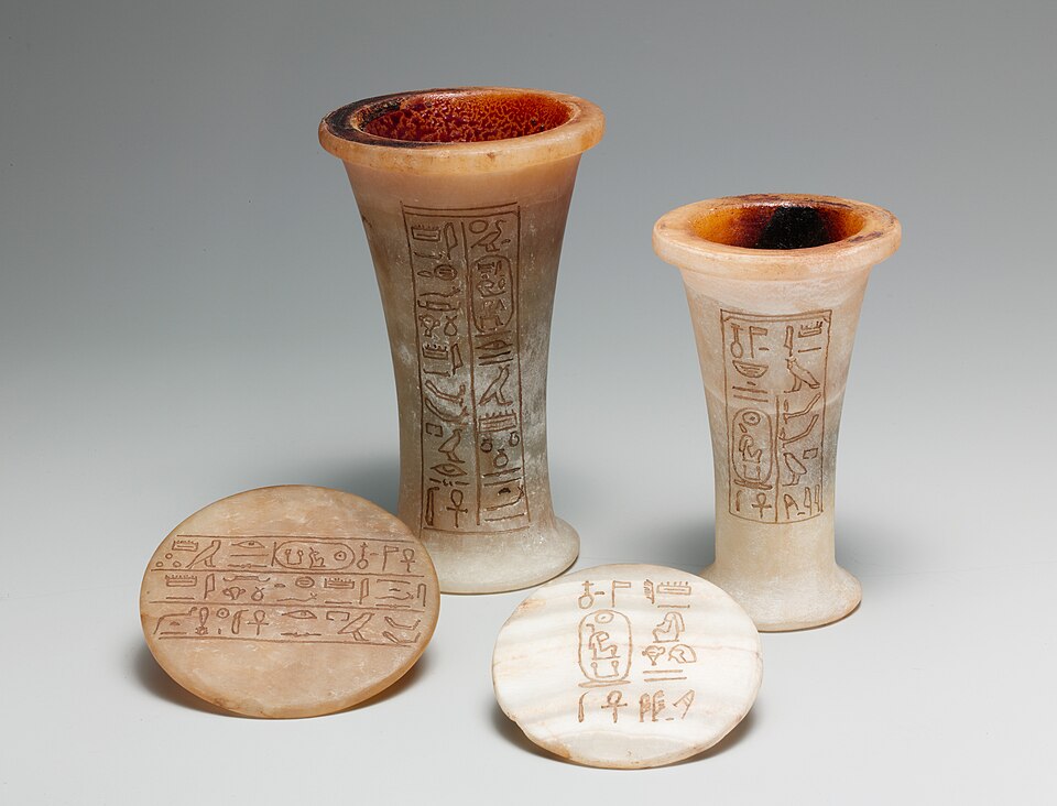 Ointment jars from Hatshepsut's temple
