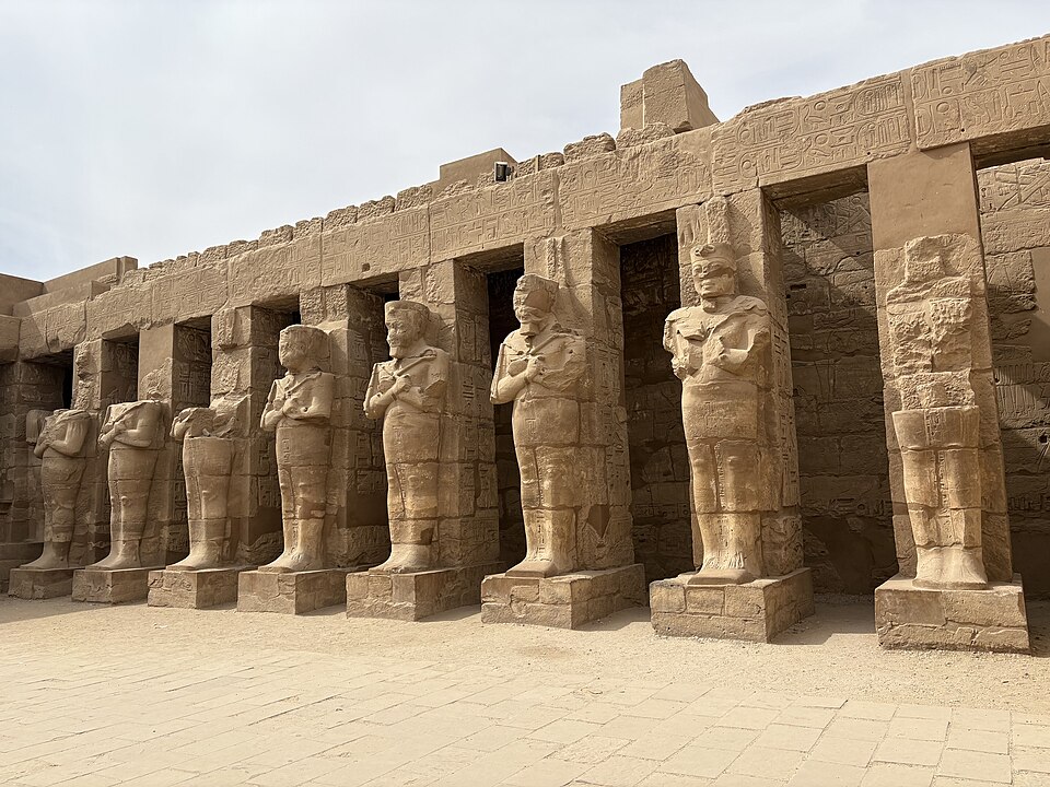 Columns inside Karnak Temple