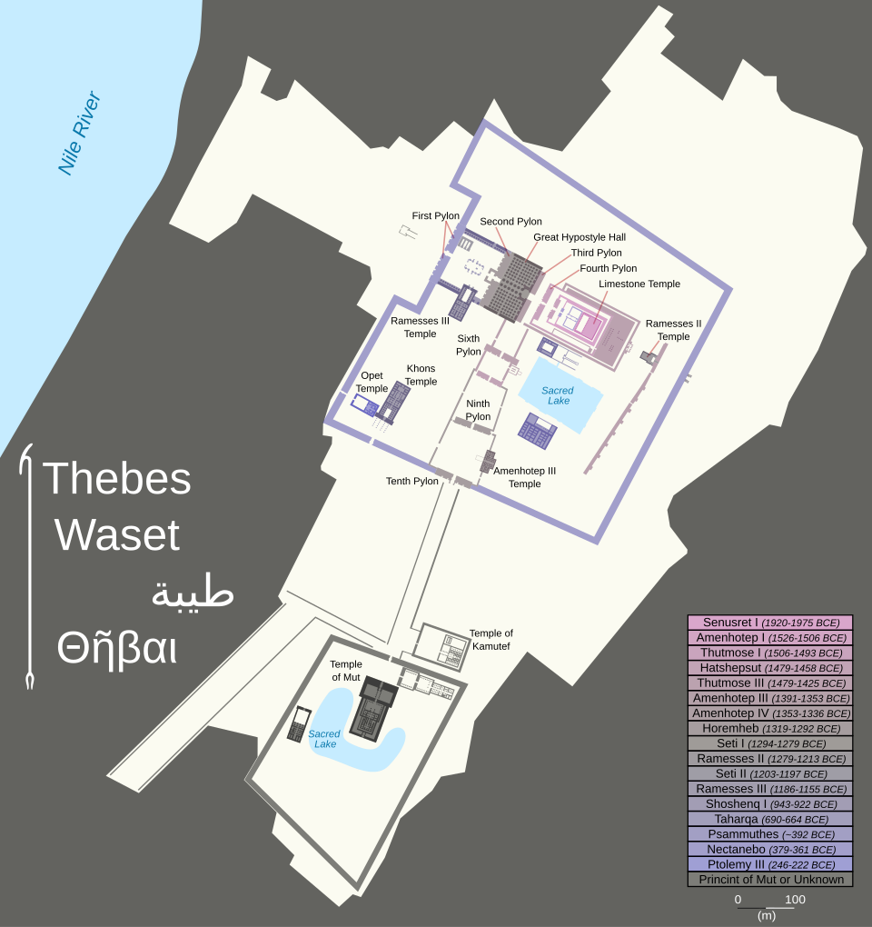 Plan of the Karnak Temple Complex