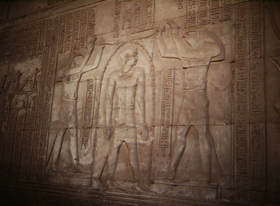 Sobek coronation relief at Kom Ombo