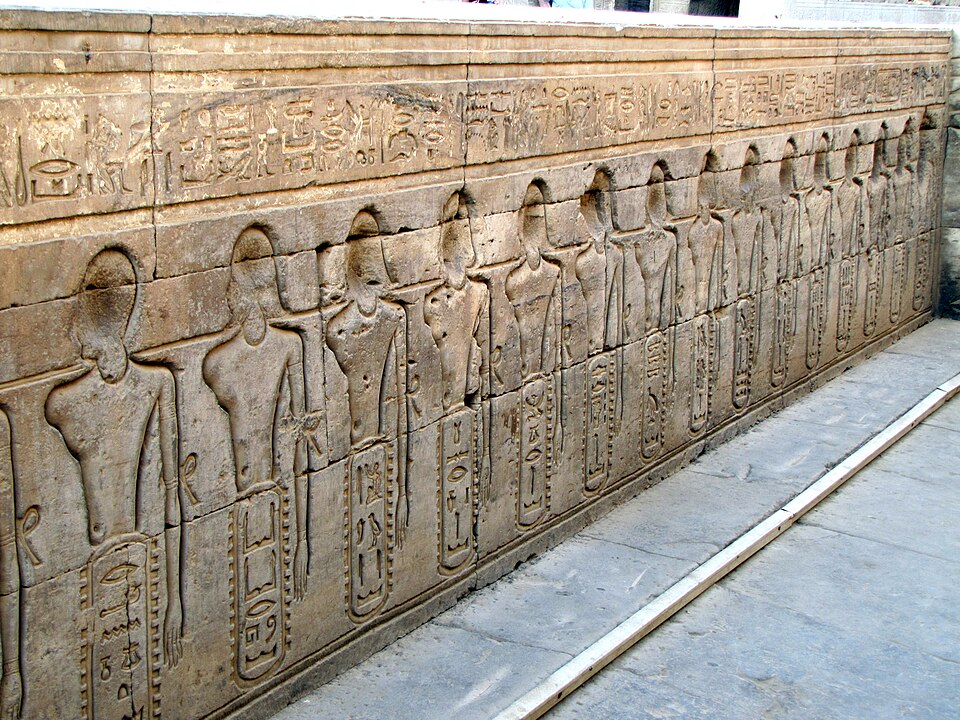 Wall reliefs at Kom Ombo