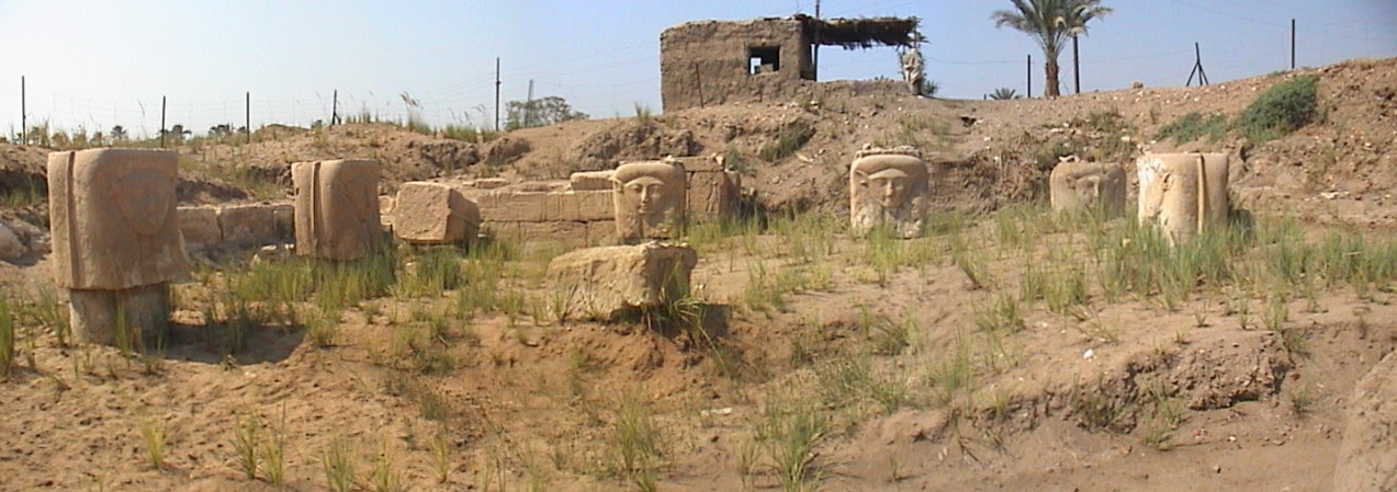 Ruins of the Temple of Hathor at Mit Rahina