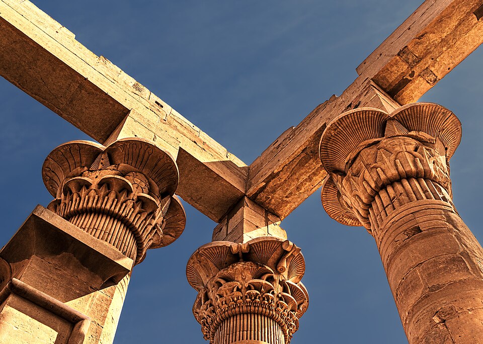 Column capitals at Philae