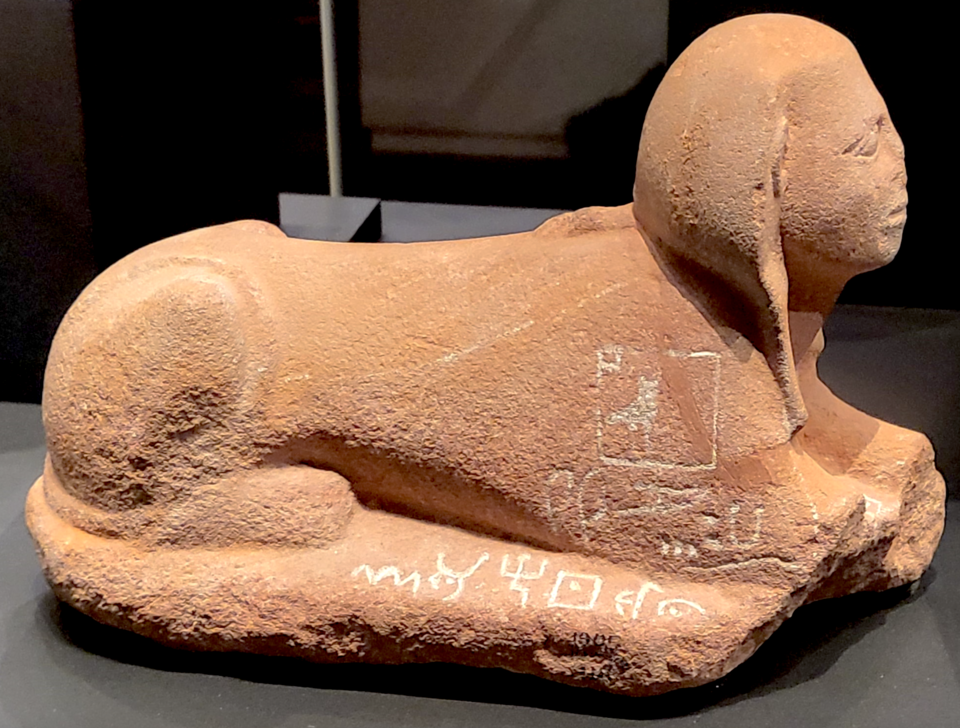 Proto-Sinaitic sphinx from Serabit el-Khadim