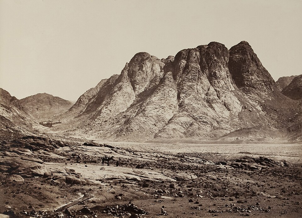 Vintage photograph of Mount Sinai