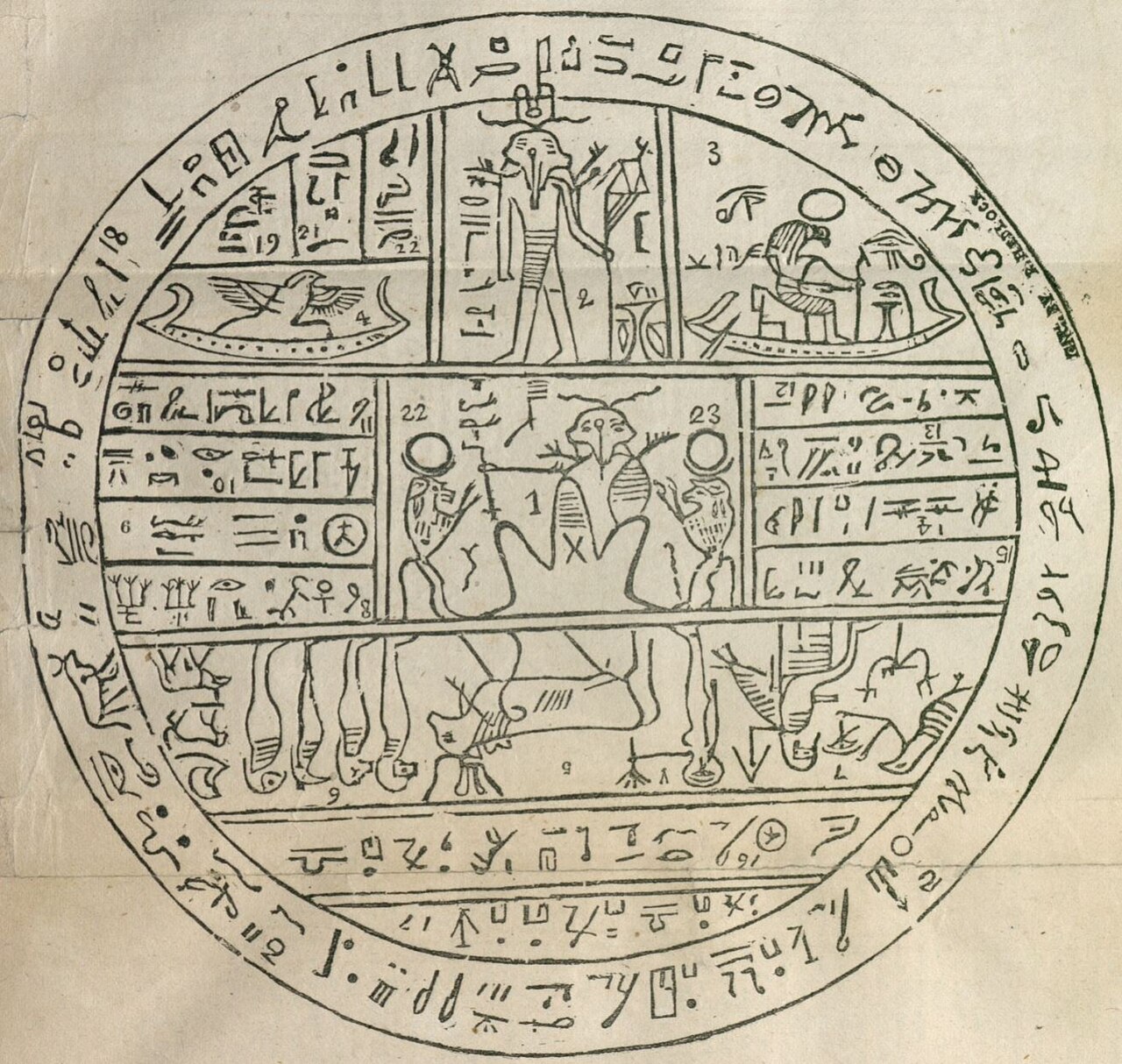 Book of Abraham Facsimile 2 as published in the Times and Seasons, 1842